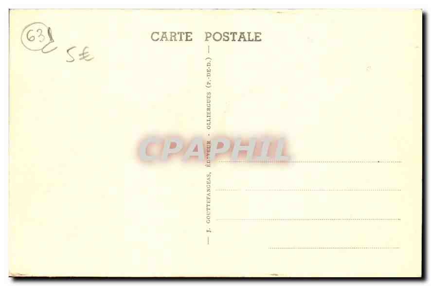 Clermont-Ferrand — Place de Jaude — G. d'O. n°88 — Verso