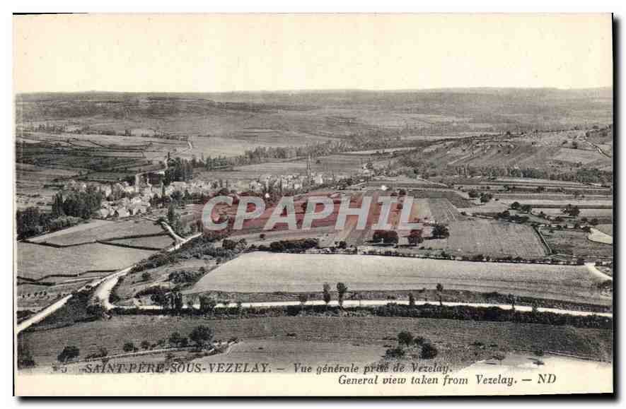 Saint-Père-sous-Vézelay — Vue générale prise de Vézelay — ND