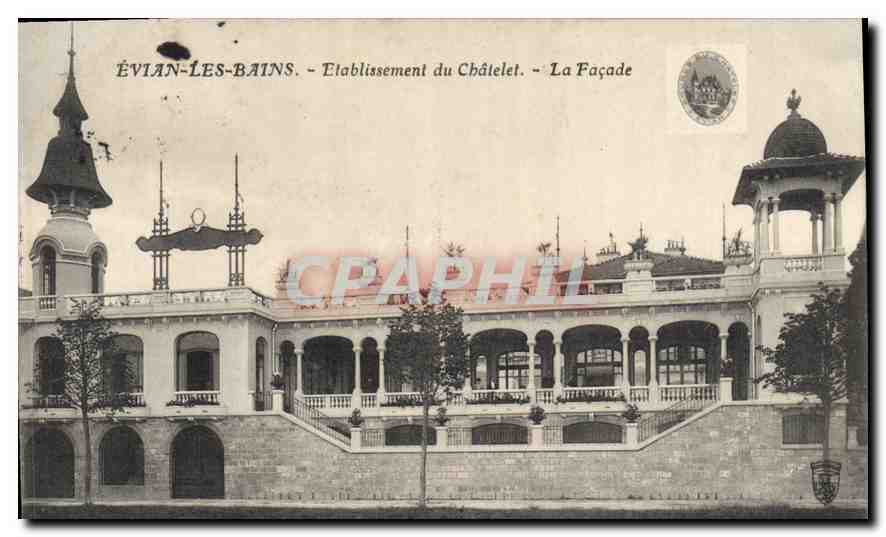 CPA Evian les Bains Etablissement du Chatelet La Facade 