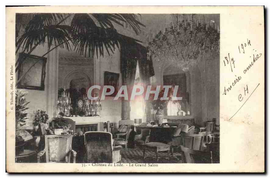 CPA Chateau du Lude Le Grand Salon 
