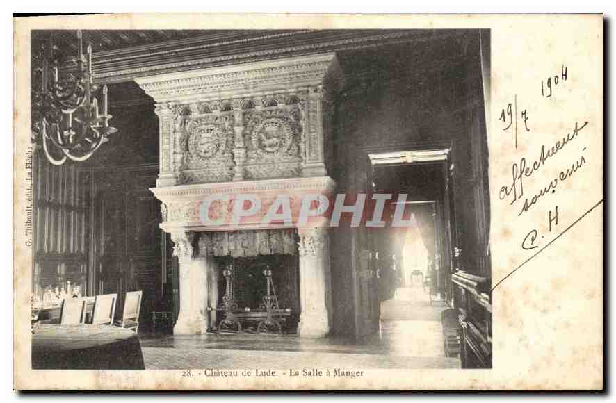 CPA Chateau de Lude La Salle a Manger 