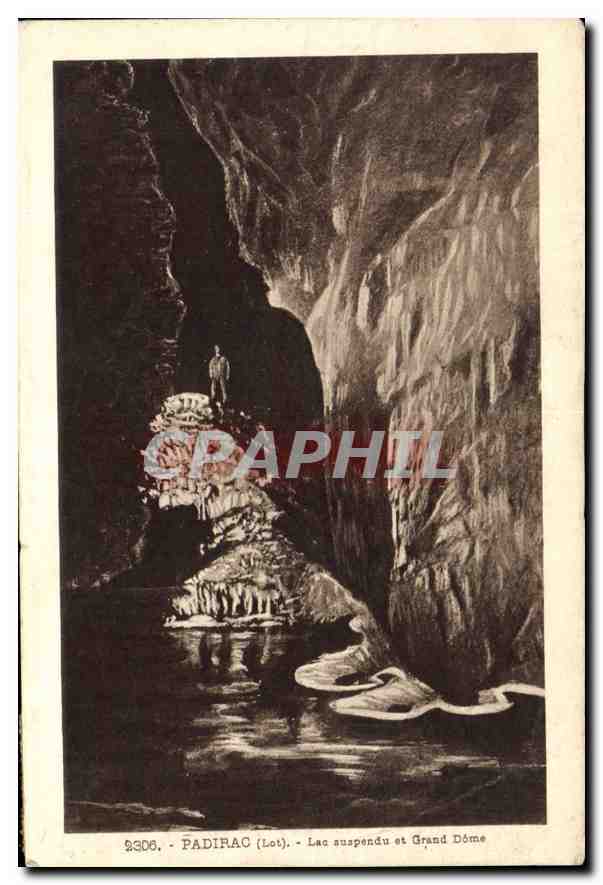 CPA Padirac Lot Lac suspendu et Grand Dome 