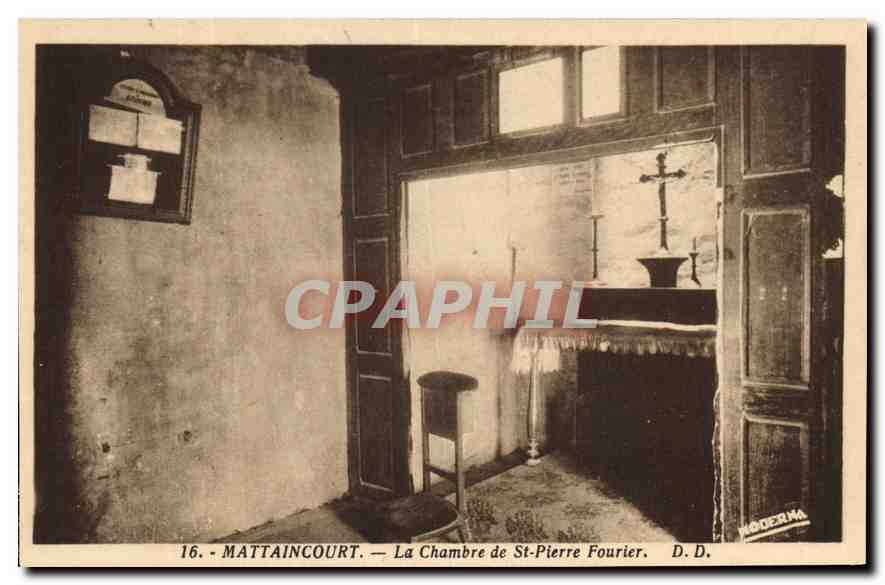 CPA Mattaincourt La Chambre de St Pierre Fourier 