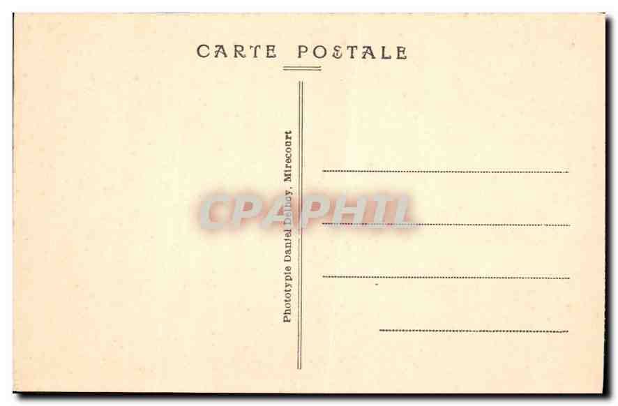 CPA Mattaincourt Statue St Pierre Fourier dans l'Ile  — Verso