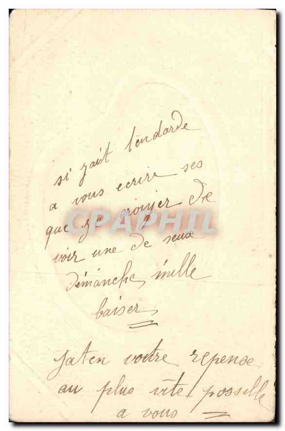 CPA Fantaisie Femme — Rückseite