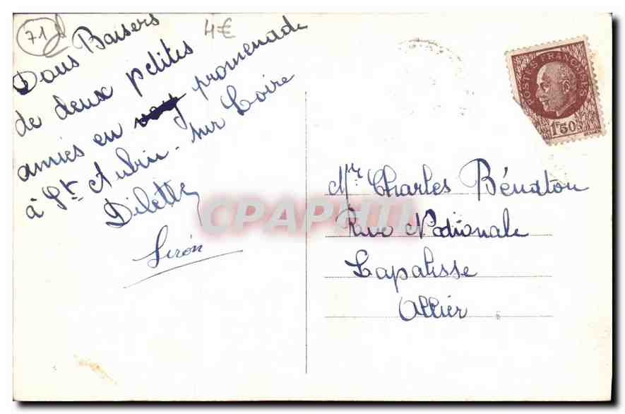 Saint-Aubin-sur-Loire — La Loire et la jetée — CPAPHIL — Reverso