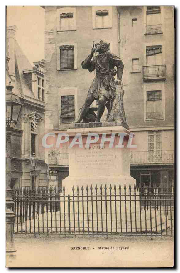 Grenoble - Statue de Bayard — éditeur anonyme, n° de série non visible