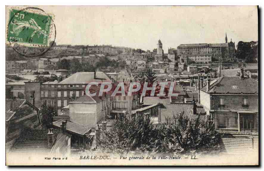 CPA Bar le Duc Vue generale de la Ville Haute 