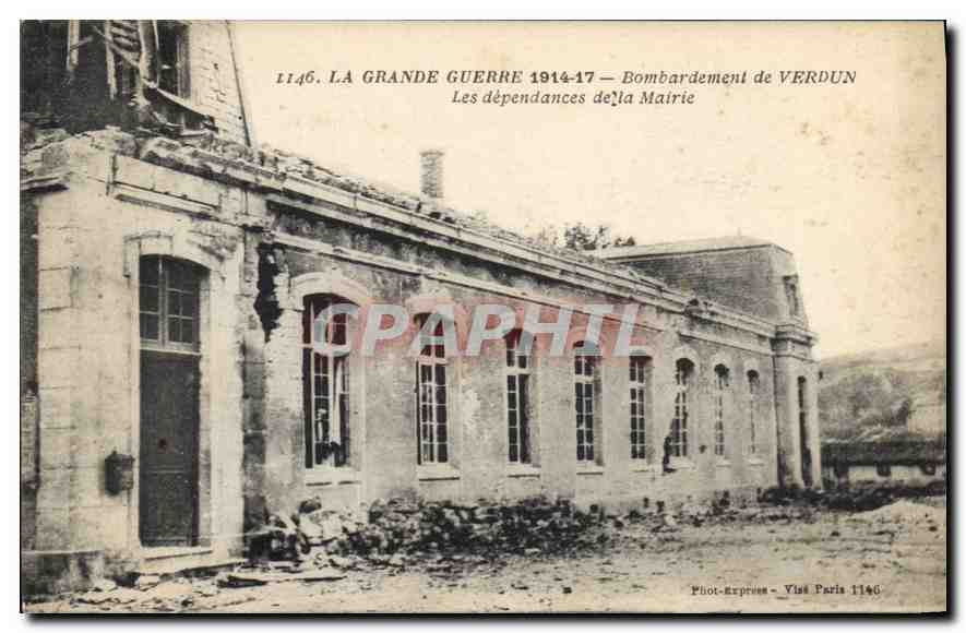 Verdun — Bombardement de la mairie — Phot-Express, Vias Paris 1146