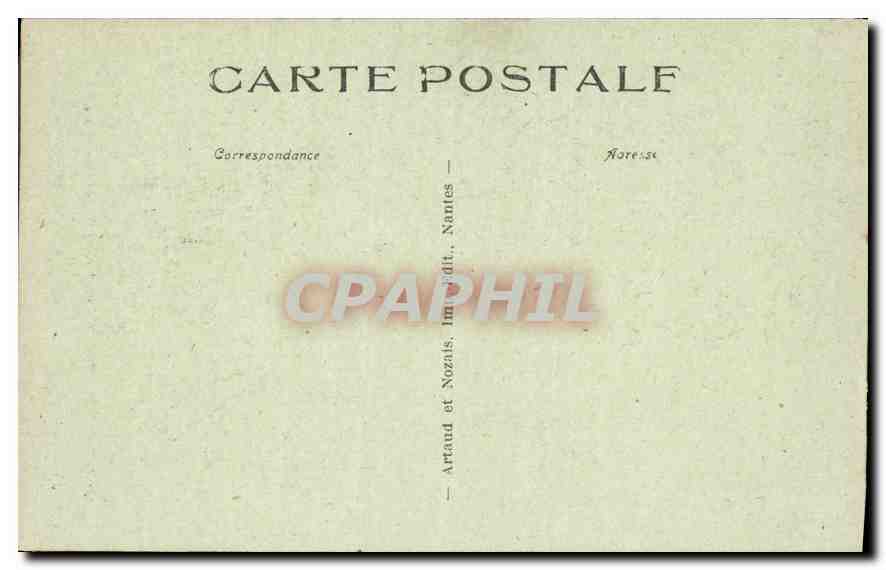 CPA Nantes Portail central de la Facade rapellant celui de Notre Dame de Paris  — Rückseite