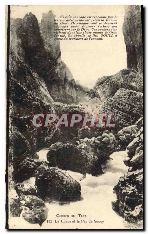Gorges du Tarn — Le Chaos et le Pas de Soucy — éditeur non identifié, n° 131