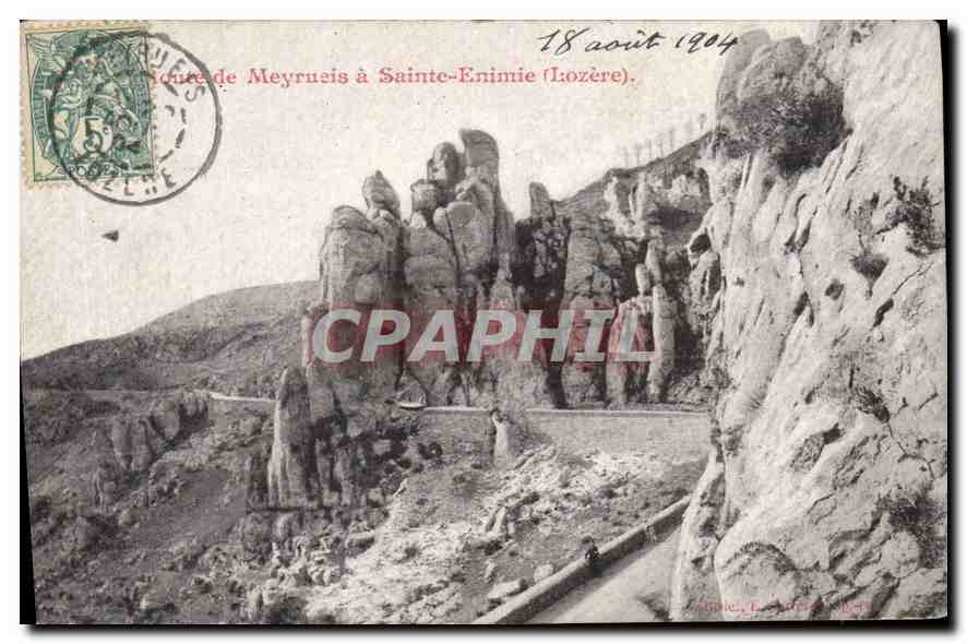 CPA Meyrueis a Saint Enimie Lozere 