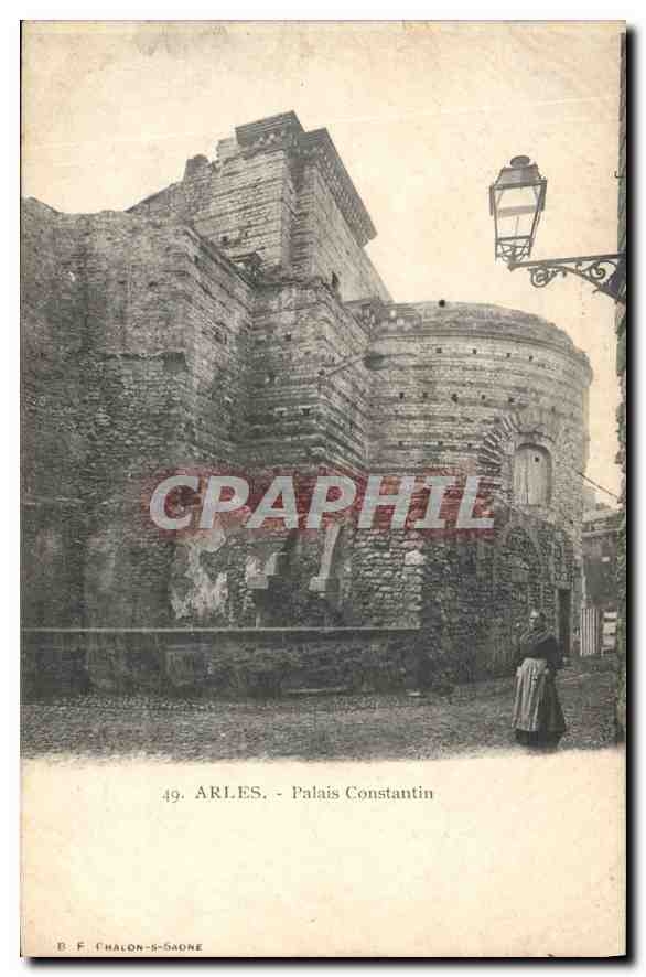 Arles - Palais Constantin — Verleger B. F. Chalon-Sadne, Nr. 49