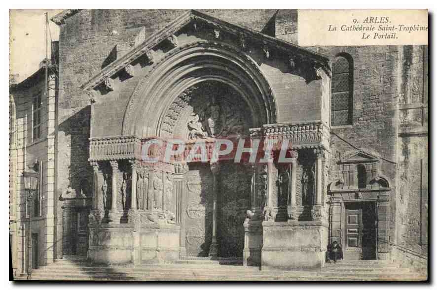 Arles — La Cathédrale Saint-Trophime, Le Portail — éditeur non visible