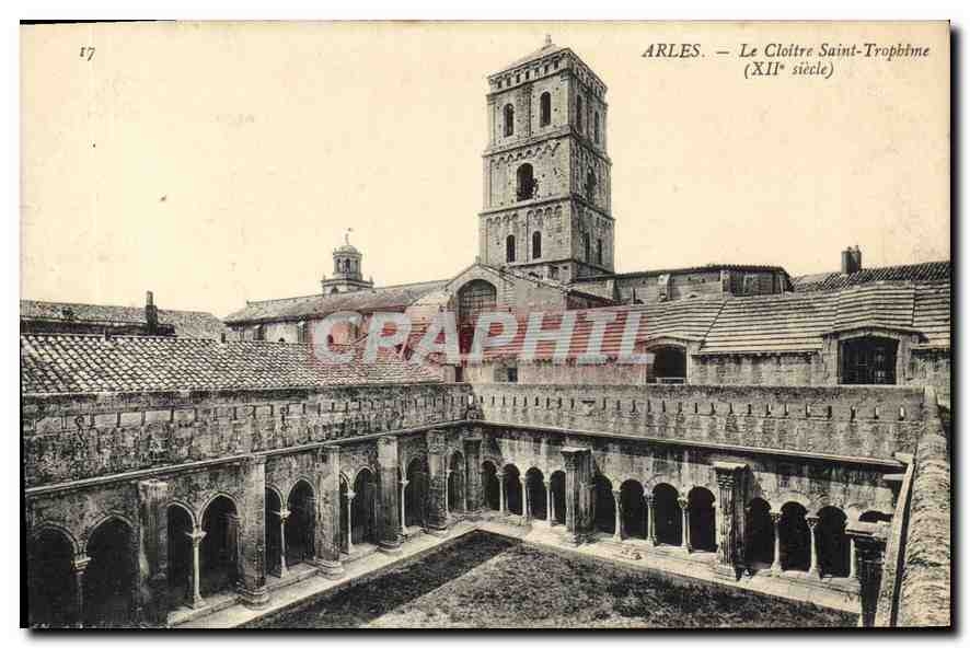 Arles — Le Cloître Saint-Trophime (XIIe siècle) — éditeur non identifié, n° de série 17