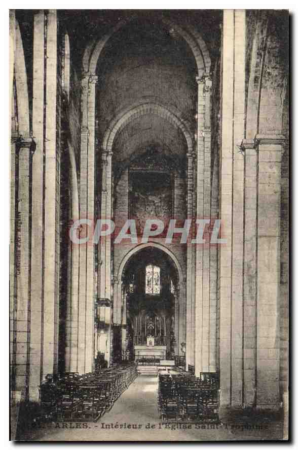 Arles - Intérieur de l'Église Saint-Trophime — Éditions C. R. M. Bégin