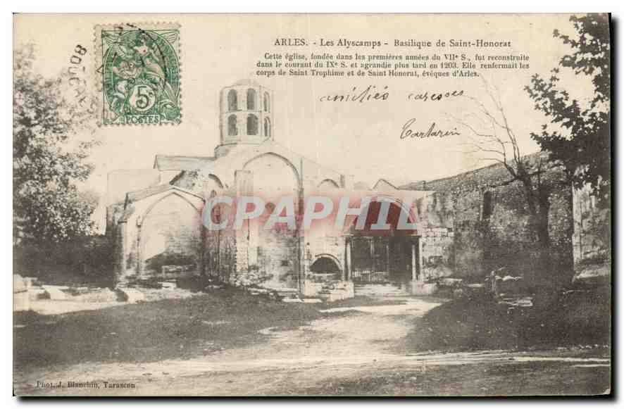 Arles - Les Alyscamps - Basilique de Saint-Honorat — Phot. J. Blanchin, Tarascon