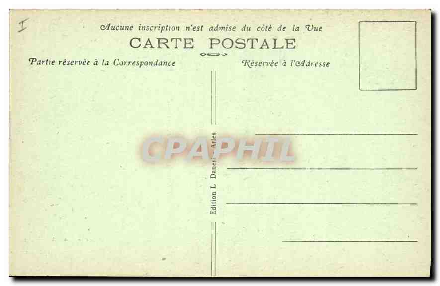 CPA Arles Cloitre St Trophime Motif d'Angle  — Rückseite