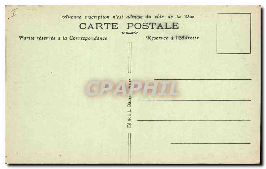 CPA Arles Vue generale du Cloitre Saint Trophime  — Verso