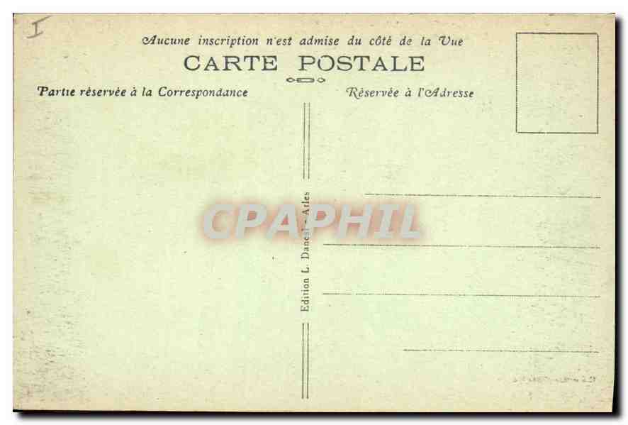 CPA Arles Les Alyscamps Entree de la Chapelle  — Verso