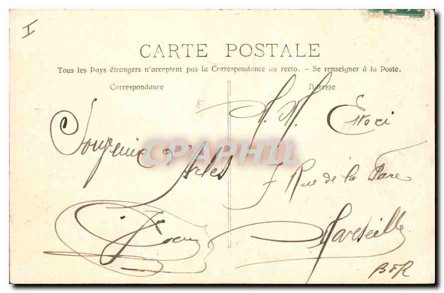 CPA Arles Chapelle de la Tour  — Verso