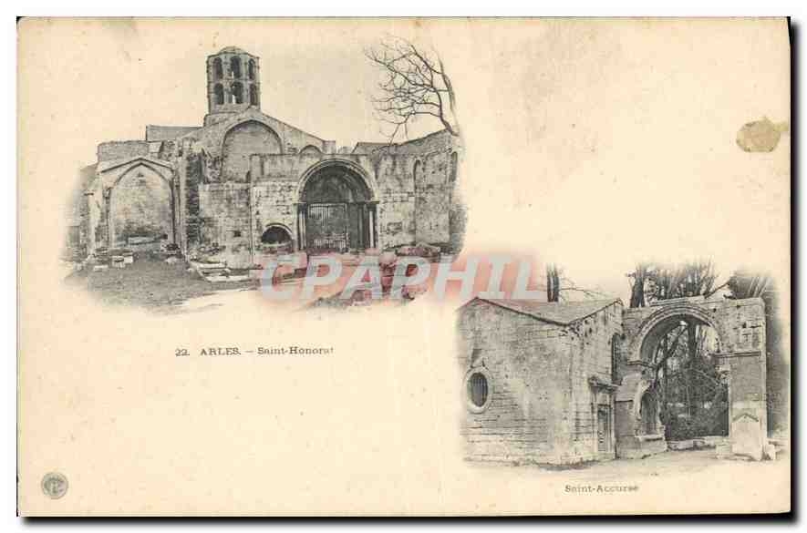 Ruines de l'église Saint-Honorat à Arles — éditeur non identifié, n° 22
