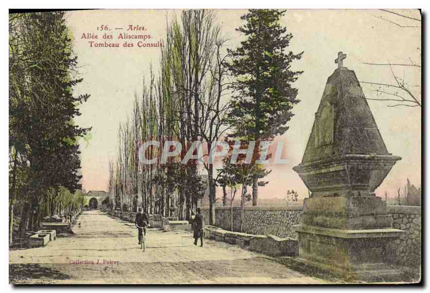 Arles — Allée des Aliscamps — Tombeau des Consuls — Collection J. Poirey