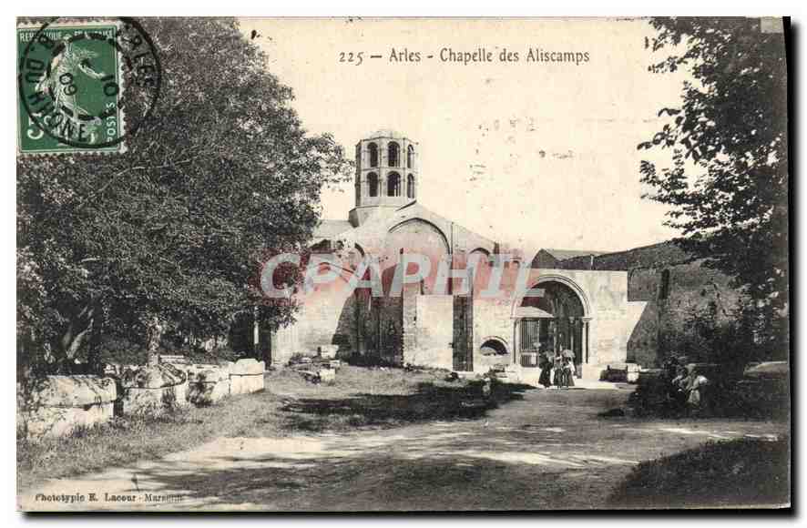 Arles - Chapelle des Aliscamps — Phototypie R. Lacoeur - Marsaille, n° 225