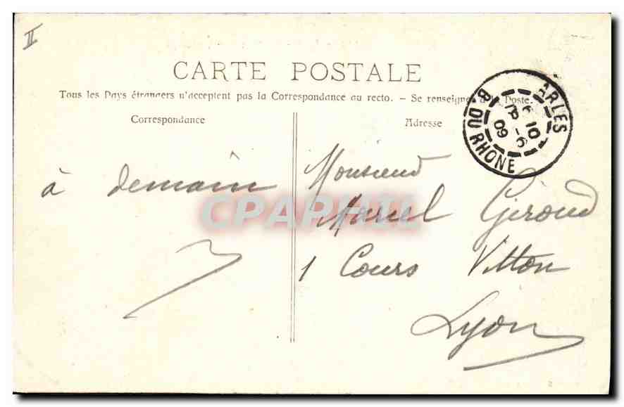 Arles - Chapelle des Aliscamps — Phototypie R. Lacoeur - Marsaille, n° 225 — Reverso