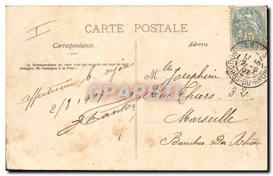 CPA Arles Le Theatre Romain  — Verso