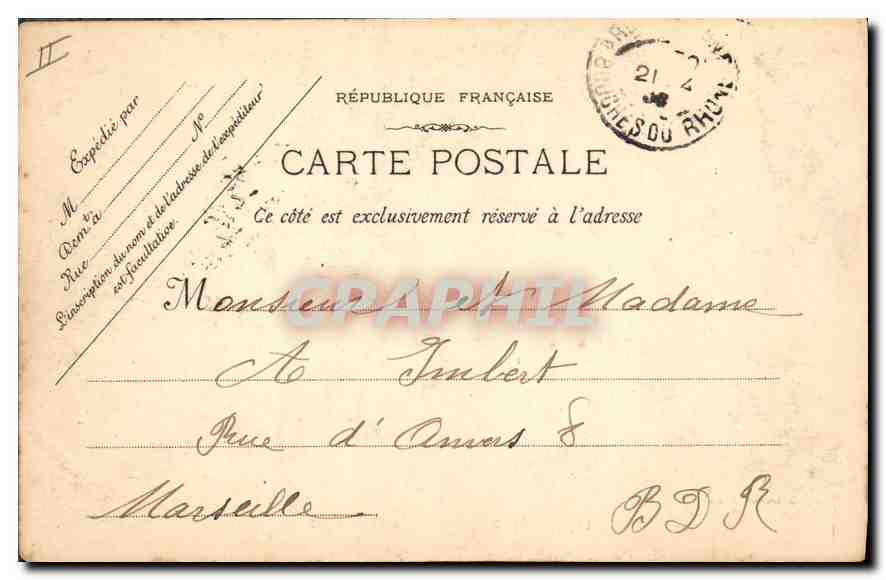 Arles - La Chapelle de la Tour — vue de ruines — éditeur anonyme, n° de série non visible — Reverso