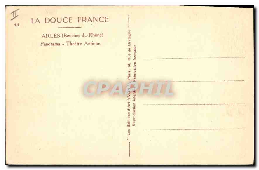 Arles — Théâtre Antique — Les Éditions d'Art YVON, Paris — Reverso