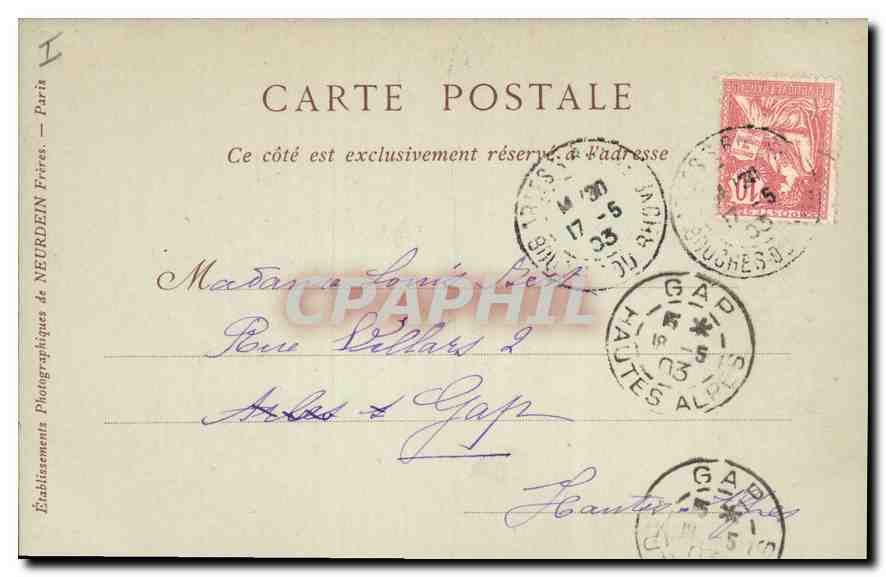 CPA Arles Galerie du Cloitre Saint Trophime XI siecle  — Back