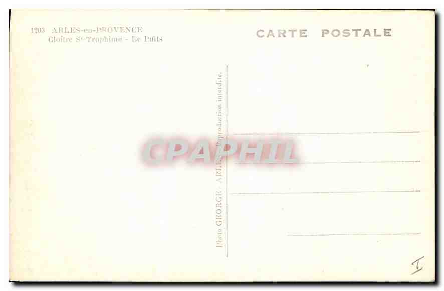 Arles-en-Provence — Cloître Saint-Triphyme — Le Puits — Reverso