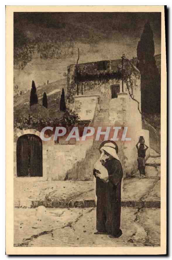 CPA St Clement de la Place La Vierge a Nazareth peinture de Montenard 