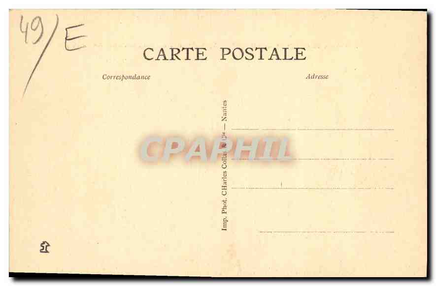 CPA Abbaye de St Maur de Glanfeuil XVII siecle Fondee en 541 M et L  — Rückseite