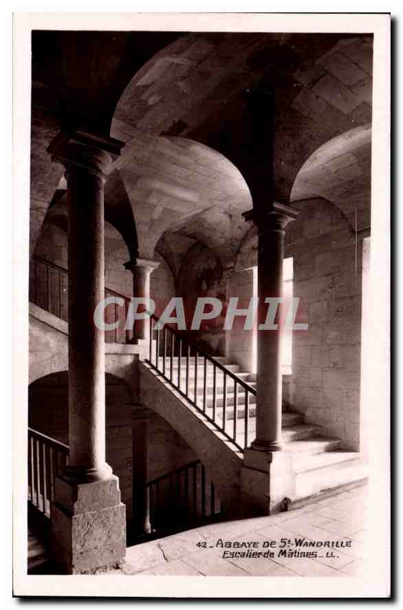 CPA Abbaye de St Wandrille Escalier de Matines 