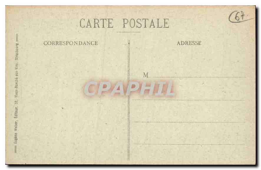 CPA Strasbourg Pont du Chemin de fer sur le Rhin pres de Kehl  — Rückseite