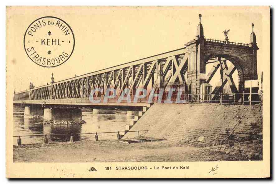 CPA Strasbourg Le Pont de Kehl 