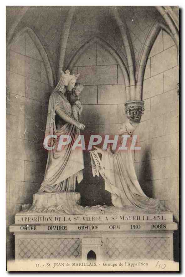 CPA St Jean du Marillais Groupe de l'Apparition 