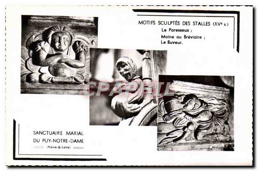 CPA Sanctuaire Marial du Puy Notre Dame Maine & Loire 