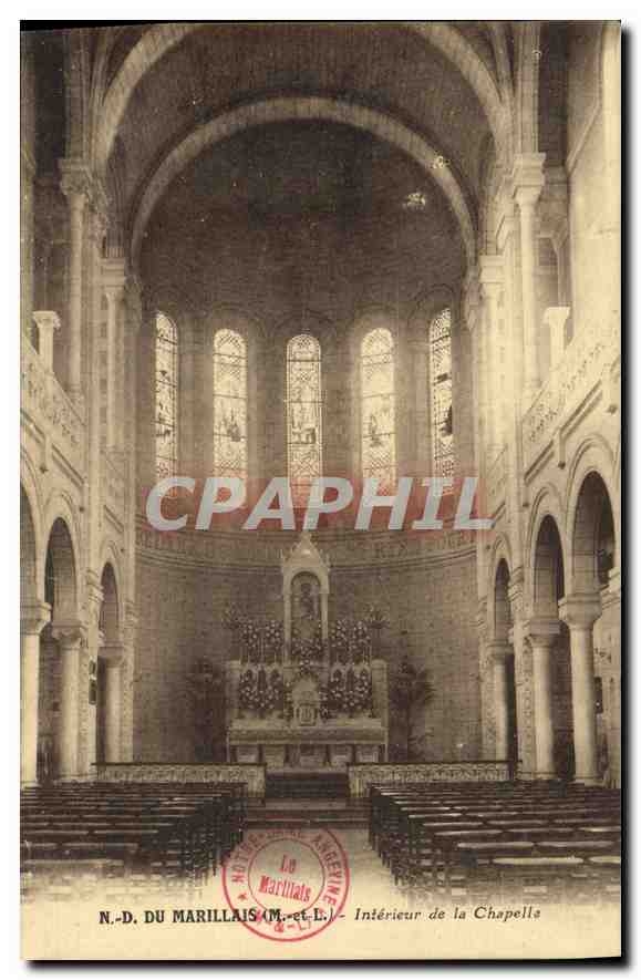 CPA ND du Marillais M et L Interieur de la Chapelle 