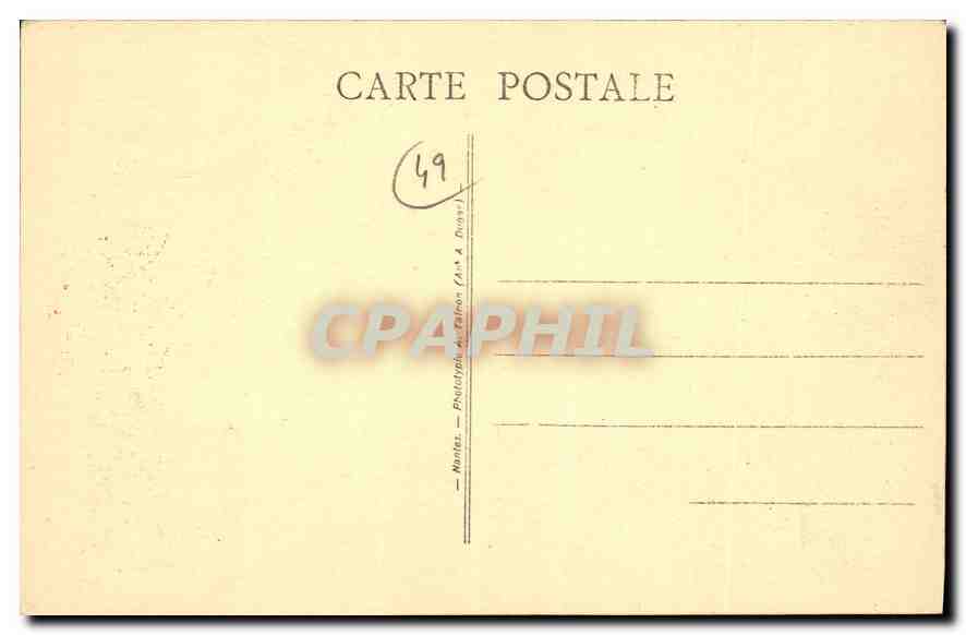CPA ND du Marillais M et L Interieur de la Chapelle  — Back