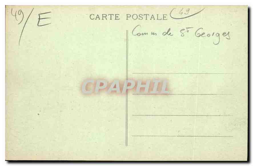 CPA Les Gardes M et L Facade du Transept et Rue de l'Eglise  — Rückseite