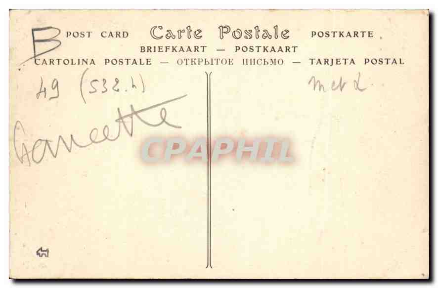 CPA Souzay Le chateau ou moneut Marguerite d'Anjou  — Verso