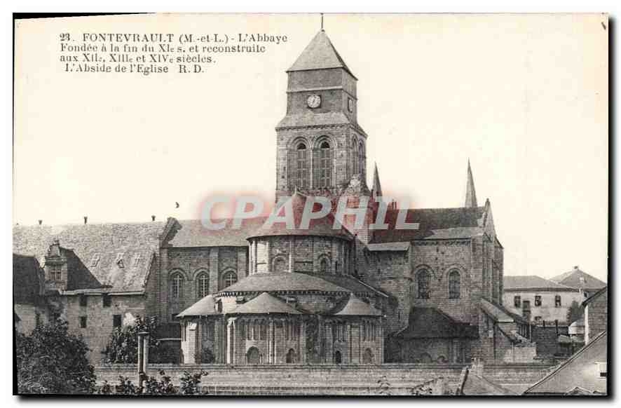 CPA Fontevrault M et L L'Abbaye Fondee a la fin du XI 