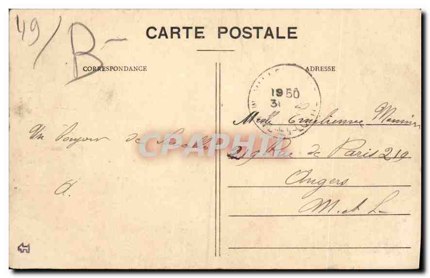 CPA Soucelles M et L Diane Diesse de la Chasse Parc du Chateau de Soucelles  — Rückseite