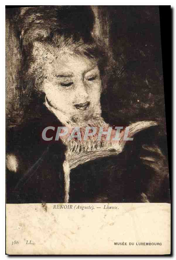 CPA Renoir Auguste Liseuse Musee du Luxembourg 