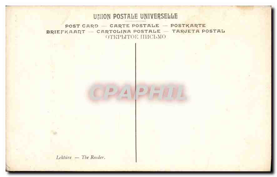 CPA Renoir Auguste Liseuse Musee du Luxembourg  — Verso