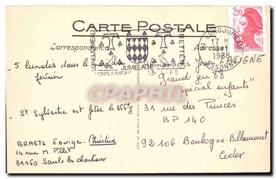 CPA Whistler James La Mere de l'auteur Musee du Luxembourg Paris  — Rückseite